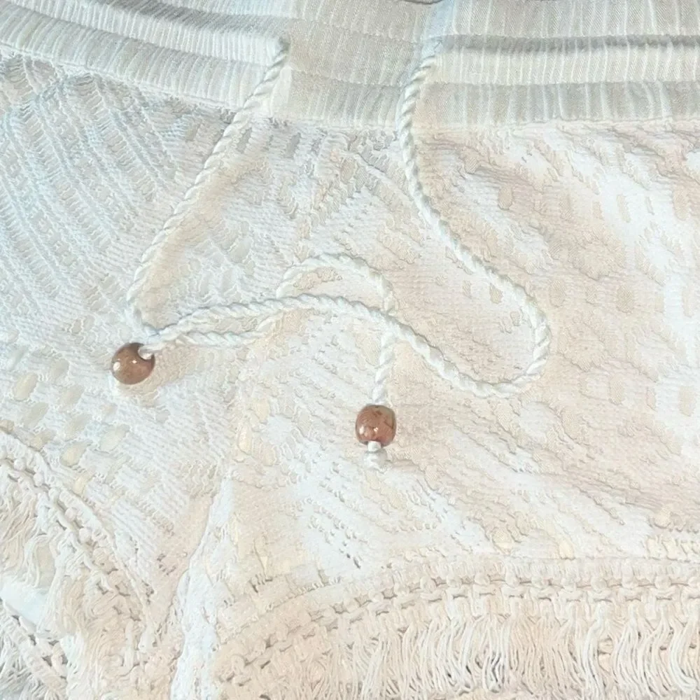 Crochet Drawstring Fringe Shorts - Picture 9 of 14